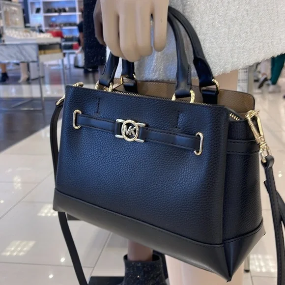 Michael Kors Reed Small Satchel Crossbody Center Zip Bag
Color: Black 
NWT - Picture 13 of 16